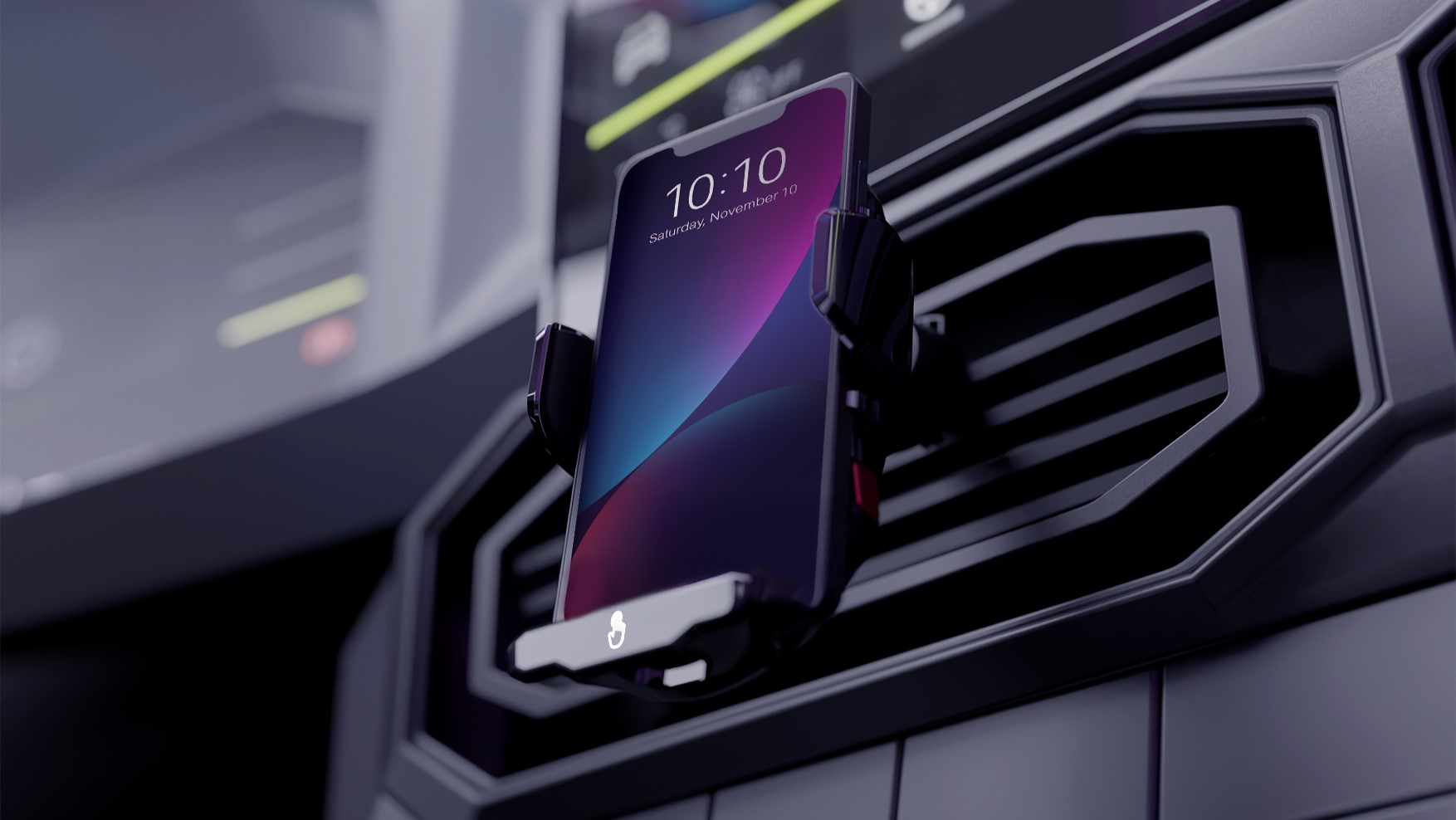 Xblitz_fx8_držák na mobil do auta s automatickým nabíjením evtech_cz